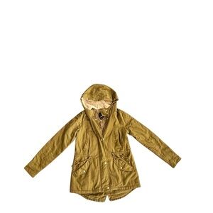 {Collection B} Women’s Tan Hooded Jacket